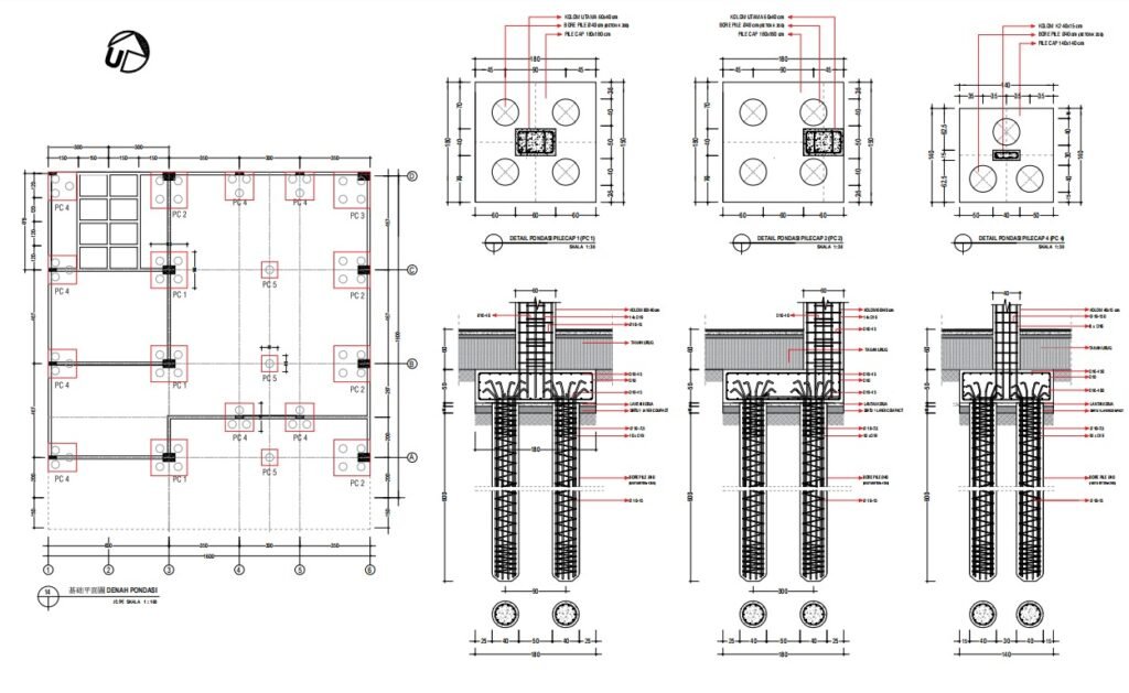 Gambar Pondasi Bore Pile