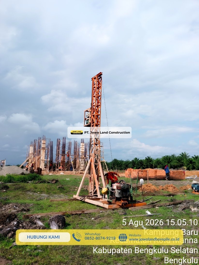 Jasa Bore Pile Bengkulu | by PT. Jowo Land Construction